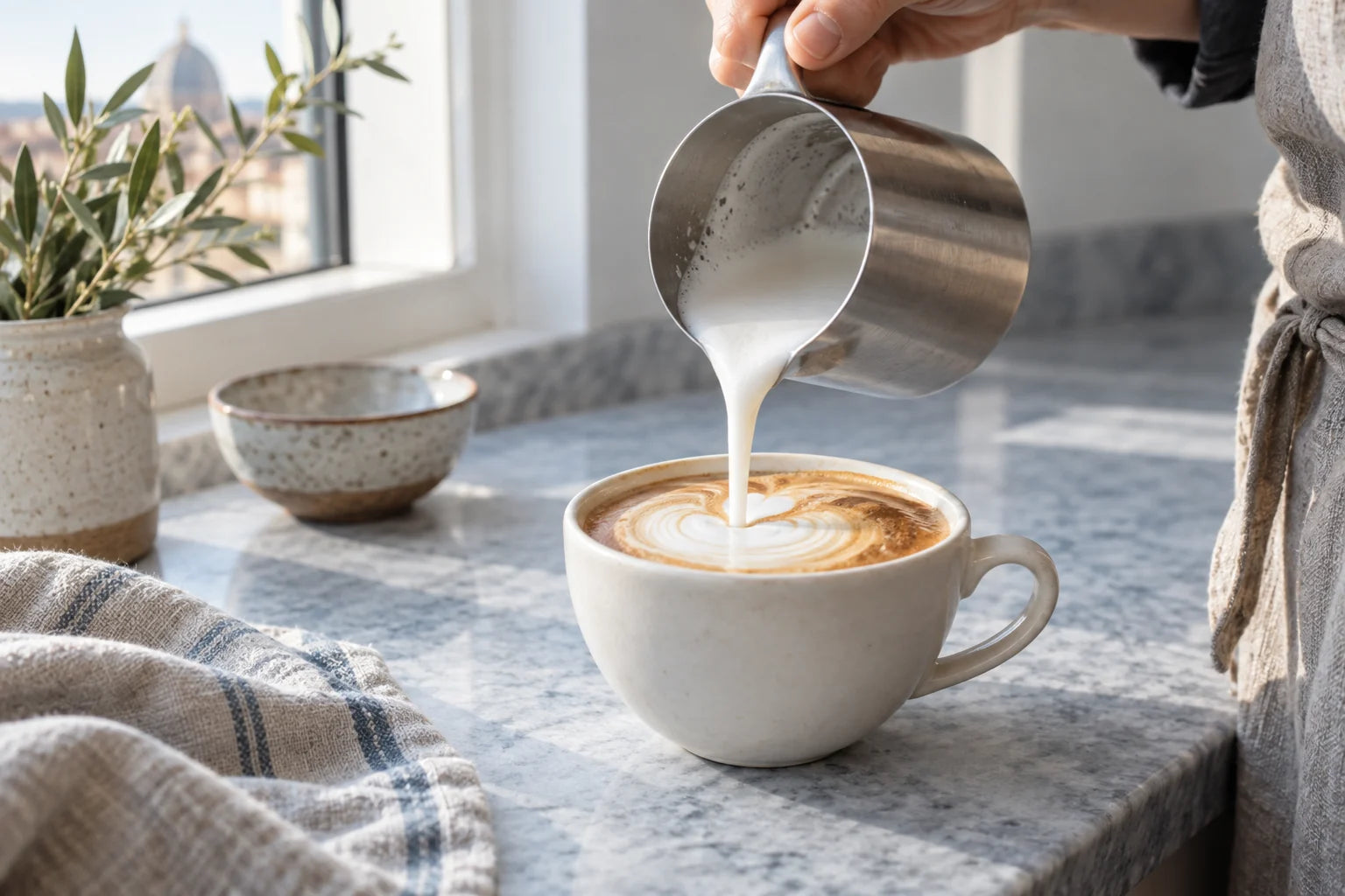 Cappuccino mit cremigem Milchschaum